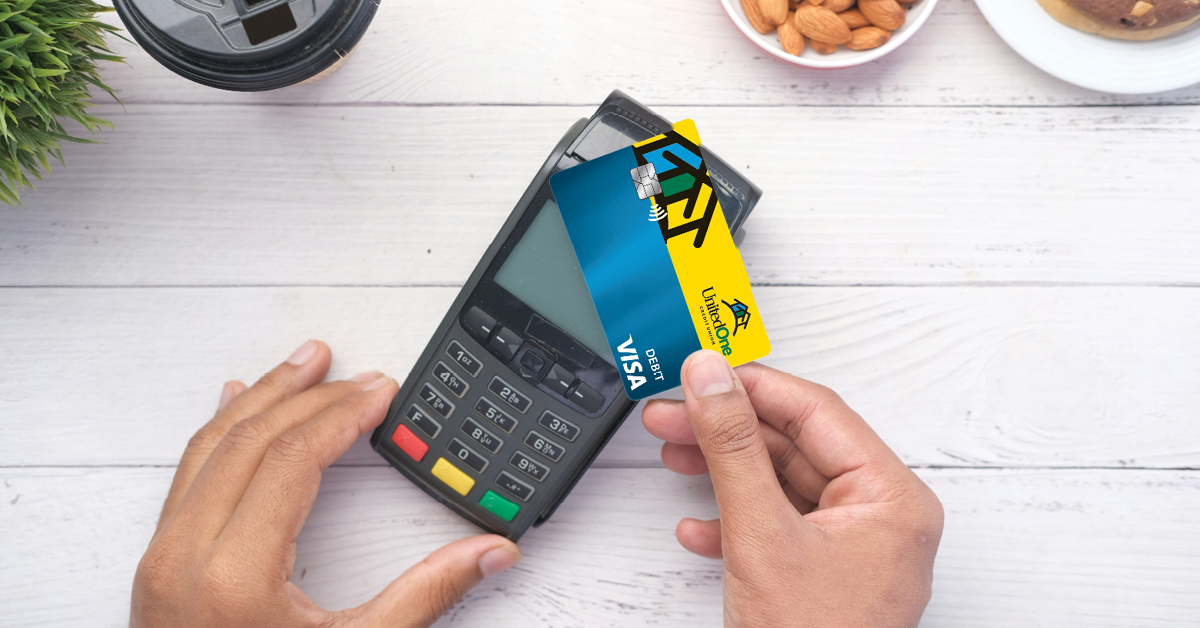 UnitedOne Visa Debit Card has tap-to-pay technology